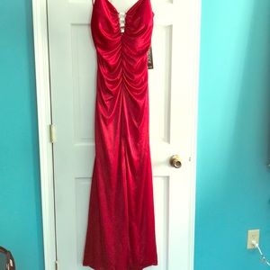 Prom formal dress red size 9/10